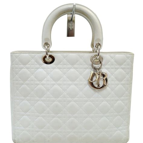 lady dior white bag|christian dior lady bag price.